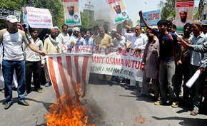 Manifestaciones anti EE.UU. en Paquistán