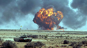 OTAN atacó cercanías del palacio de Gadafi en Trípoli a plena luz del día
