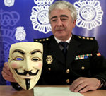Detenidos los tres 'líderes' de Anonymous en España