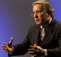 El ex presidente de Colombia Álvaro Uribe 