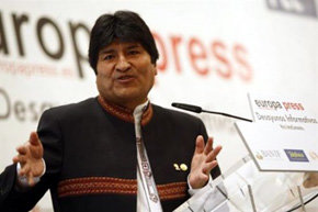 Evo Morales, presidente de Bolivia