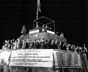 El acto de Chcarillas, en 1977