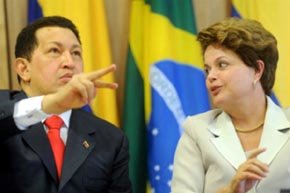 Hugo Chávez y Dilma Rousseff, en una iamgen de archivo