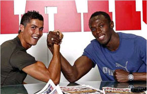 ESTUDIO: C. Ronaldo y Usaín Bolt tienen muchas cosas en común
