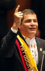 Rafael Correa, presidente de Ecuador