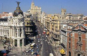 La Gran Vía, en Madrid