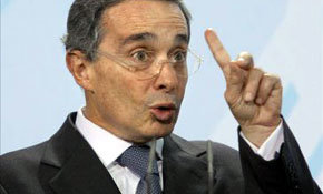 Alvaro Uribe, ex presidente de Colombia