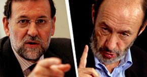 Rajoy (i) aventajaría en mas de 15 puntos a Rubalcaba en estos momentos...