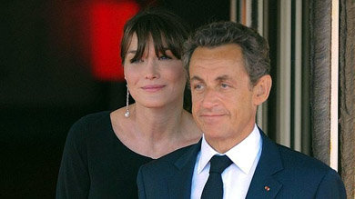 Carla Bruni y Nicolás Sarkozy