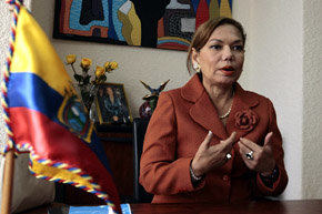 La nueva embajadora de Ecuador en España, Aminta Buenaño