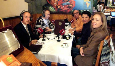 De (i) a (d): León Carrillo, Enrique Lozano, Quino Moreno, Jose Luis Salvatierrra y Yolanda Vaccaro