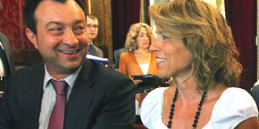 Manuel Cobo y Ana Botella