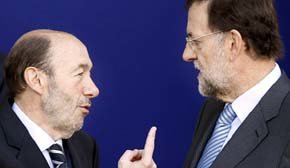 Rubalcaba (i)  y Rajoy