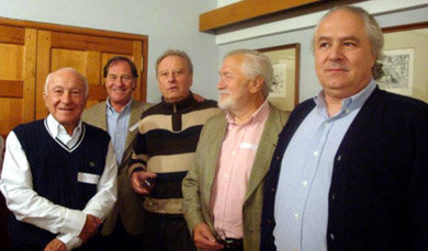 De (i) a (d), Sergio Prieto, Andrés Buono-Core, Roberto Martínez Tavera, René Dussert y Patricio Del Sante S.