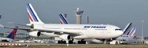 A340 de Air France en algún aeropuerto de Europa
