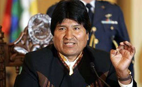 Evo Morales, presidente de Bolivia