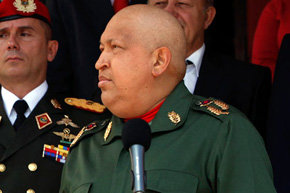Hugo Chávez, presidente de Venezuerla
