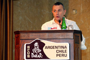 El organizador de la prueba, el francés Etienne Lavigne (Foto: Max Montecinos /Prensa IND)