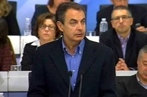 El presidente del Gobierno en funciones, José Luis Rodríguez Zapatero