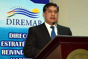 El jefe de la Dirección Estratégica de Reivindicación Marítima boliviana (Diremar), Juan Lanchipa 