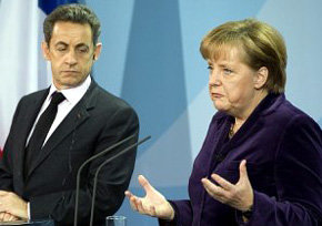 Merkel y Sarkozy defienden la tasa Tobin pero difieren en el calendario y la forma de aplicarla