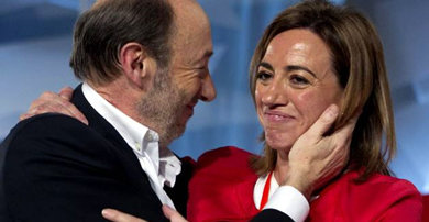 Alfredo Pérez Rubalcaba y Carme Chacón