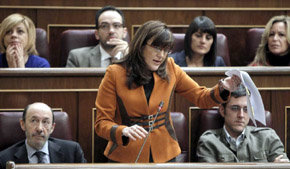 La portavoz del PSOE, Soraya Rodríguez