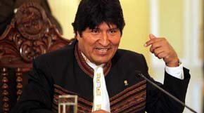 El presidente de Bolivia, Evo Morales