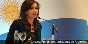 Cristina Fernández, presidenta de Argentina