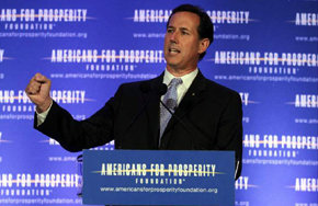 El exsenador Rick Santorum 