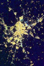 Contaminación lumínica. Imágenes nocturnas de Madrid tomadas desde la Estación Espacial Internacional (ISS)