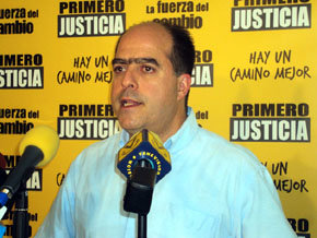 El coordinador nacional de Primero Justicia, Julio Borges 