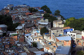 Favela Vidigal en Río de Janeiro