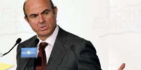 El ministro de Economía, Luis de Guindos