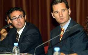 Diego Torres (i) e Iñaki Urdangarín en imagen de archivo