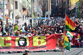Violentos disturbios en Bolivia en la huelga de 72 horas