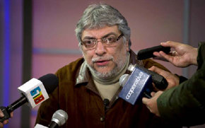 El destituído presidente de Paraguay, Fernando Lugo