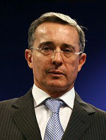 Alvaro Uribe, ex presidente de Colombia