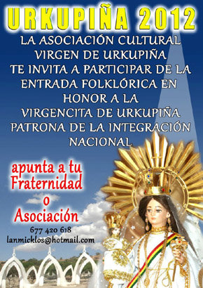 “La Virgen de Urkupiña” prepara ya su “Entrada 2012”