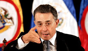 El ex presidente colombiano Álvaro Uribe 