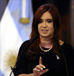 Cristina Fernández de Kirchner, presidenta de Artgentina
