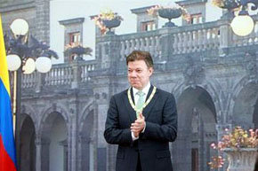El presidente de Colombia Juan Manuel Santos 