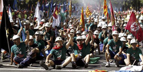 Los mineros cambian de plan y dejan la huelga ante la tozudez de Soria