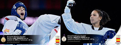 Doblete olímpico: El taekwondo español es Oro y Plata