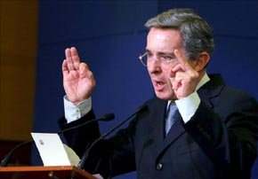 El ex presidente colombiano Ávaro Uribe 