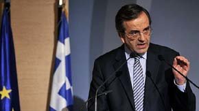 El primer ministro griego, Antonio Samaras