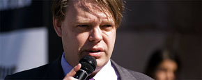 Rick Falkvinge, fundador del Partido Pirata sueco.