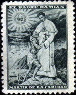 Grabados de Dietrich Varel sobre el Padre Damián en Molokai