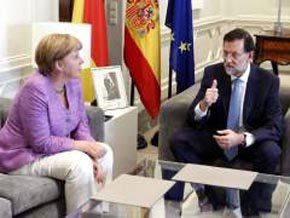 Angela Merkel y Mariano Rajoy