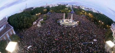 ¿4.500 personas?... La imagen habla por sí sola...